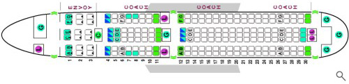 Boeing 767 200 Seat Map 3065